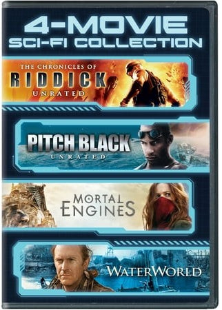 4-Movie Sci-Fi Collection (Chronicles of Riddick / Mortal Engines / Pitch Black / Waterworld) (DVD)