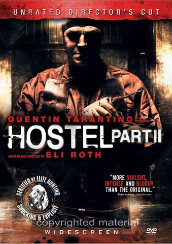 Hostel Part II Unrated Directors Cut DVD