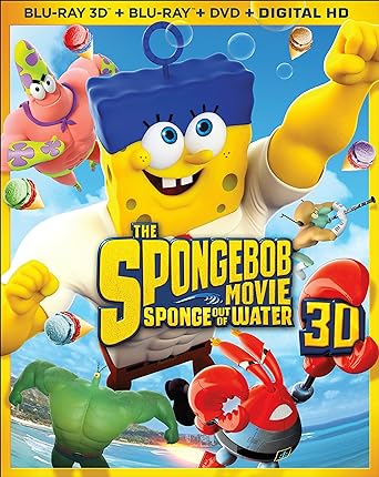 The SpongeBob Movie Sponge Out Of Water Blue 3D/Blu-Ray/DVD